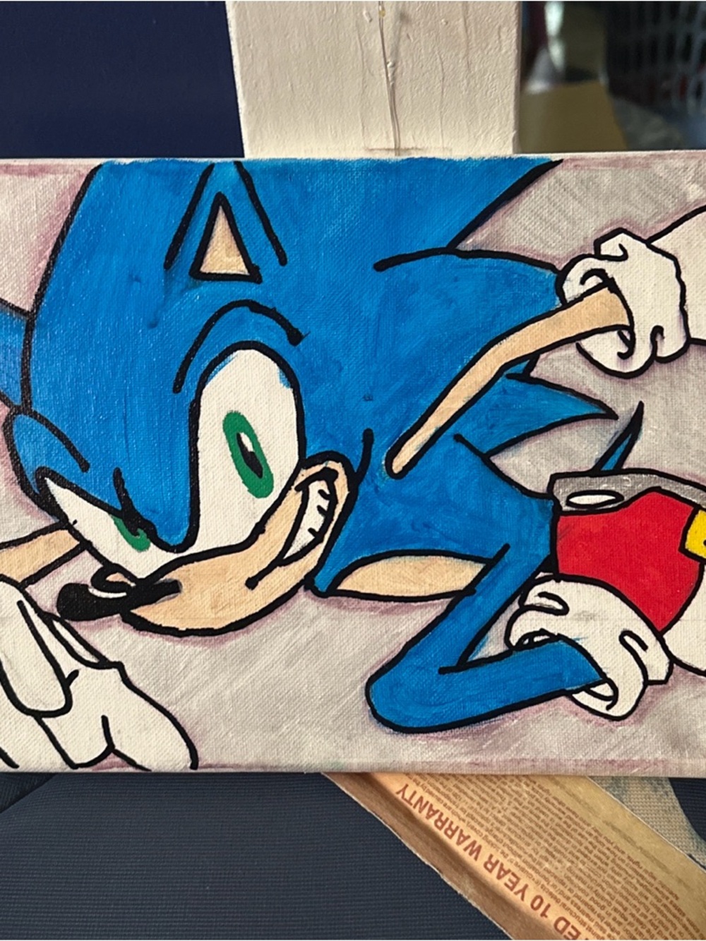 Sonic Canvas painting